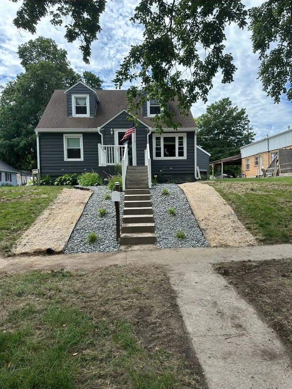 Yard Landscaping and Pathway Redesign image