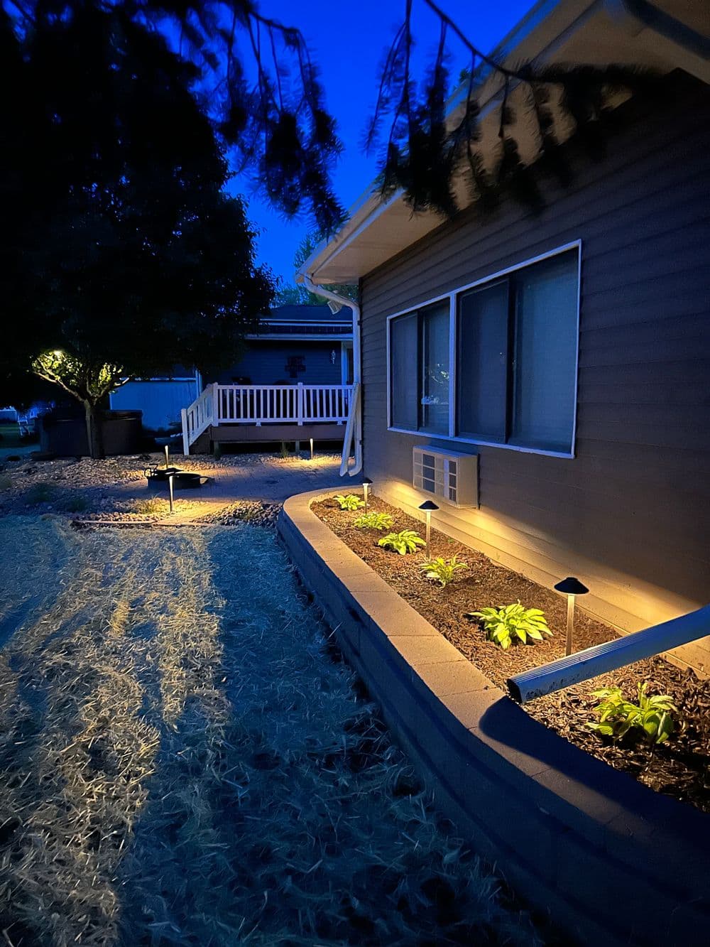 Elegant Landscape Lighting Transformation image